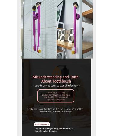 BTS Jimin Character Figure Toothbrush with Magnetic Holder | Official K-Pop Idols Merchandise - Buy Online on GoSupps.com
