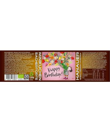 Buy Hanauer Bio Sachertorte (Pack of 2) - Premium Organic Birthday Cake 150g - International Shipping Available - Buy Online on GoSupps.com