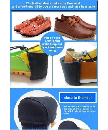TOPINCN 2pcs Driving Shoe Heel Protectors - Oxford Cloth Wearproof Heel Covers for Driver Shoes - Heel Cushions & Protection - Buy Online on GoSupps.com