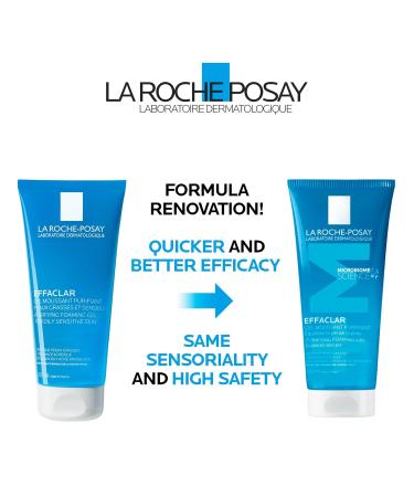 La Roche-Posay Face Wash Gel Cleanser Effaclar Gentle Purifying Foaming Gel for Oily and Sensitive Acne-Prone Skin. Alcohol-free Soap-Free Paraben-free Non-Comedogenic. 200mL - Buy Online on GoSupps.com