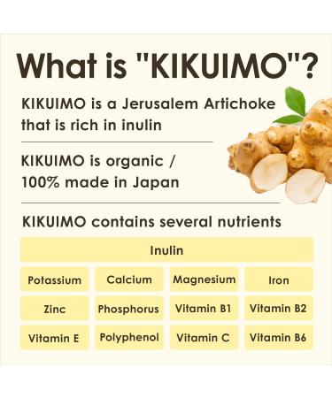 NAFFY KIKUIMO Jerusalem Artichoke Supplement - Organic Inulin & Dietary Fiber - 210 Tablets Made in Japan - International Shipping Available - Buy Online on GoSupps.com