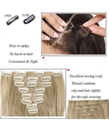 8pcs Dark Purple 26 Inch Clip in Hair Extensions - Silky Straight Full Head Synthetic Hair Pieces - Buy Online on GoSupps.com