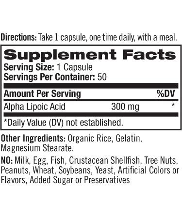 Buy Natrol Alpha Lipoic Acid 300 mg - 50 Capsules - Premium Antioxidant Supplement for Energy & Metabolism - Fast International Shipping - Buy Online on GoSupps.com