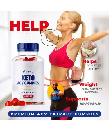 1st Choice Keto ACV Gummies for Advanced Weight Loss - 30 Days Supply - Buy Online on GoSupps.com