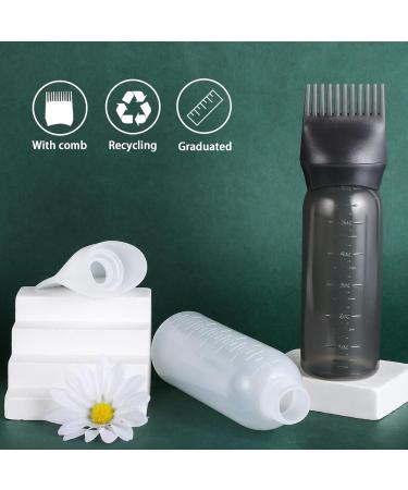 Buy Pimoys 6oz Root Comb Applicator Bottle - Hair Dye & Oiling Brush with Graduated Scale | International Shipping - Buy Online on GoSupps.com