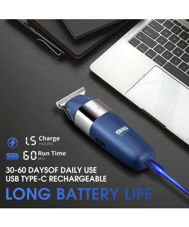 DSP Peanut Cordless Trimmer for Men - 6800RPM LED Fast Charge Travel Friendly - Ideal for Beard Neck & Hair (Blue - Buy Online on GoSupps.com