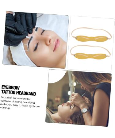 Balacoo 50 pcs Headband Skin Fake Supply Eyebrow Professional Practice for Silicone Beginner - Buy Online on GoSupps.com