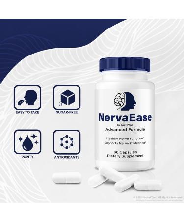 (2 Pack) NervaEase Capsules Derived from Popular NervaEase Cream Formula | Premium Nerve Support Formula with Natural Ingredients for Comfort & Relaxation | Easy-to-Take Pills (120 Capsules) - Buy Online on GoSupps.com