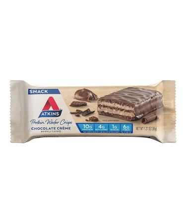 Atkins Chocolate Crme Protein Wafer Crisps - Keto Friendly (5 Count) - Buy Online on GoSupps.com