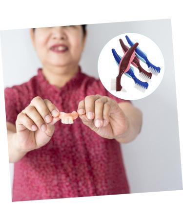 Frcolor 4-Piece Prosthesis Cleaning Toothbrush Set for Braces | Travel-Friendly Toothbrushes for Oral Care - Buy Online on GoSupps.com