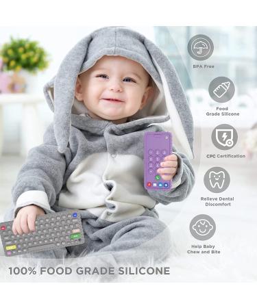 JIECH Remote & Phone Teether Toys for Babies - Safe and Soothing Teethers - Buy Online on GoSupps.com