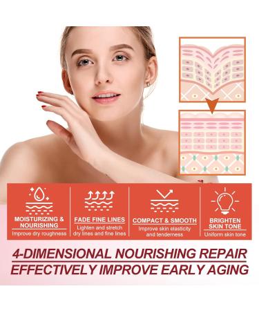 CHHQLZS Retinol Cream, Dragon Blood Easy Cream Gentle for Sensitive Dry Mature Skin, Moisturizer & Brightens Facial Cream - Buy Online on GoSupps.com