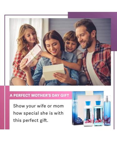 City of Love Bath & Body Care Gift Set - Luxurious Home Spa Set with Body Lotion Shower Gel & Fragrance Mist - Buy Online on GoSupps.com