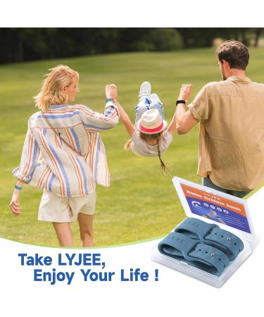 LYJEE Motion Sickness Bands - Anti Nausea Wristband for Adults & Kids - Relief for Morning Sickness & Travel Sickness (Blue - Buy Online on GoSupps.com