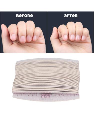 Portable 240/240 Grit Nail Files with Double Sided Emery Board Suitable for Finishing Nails Toenails Acrylic Nails and Fake Nails - Buy Online on GoSupps.com