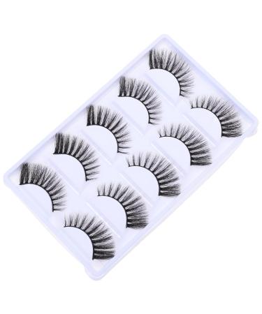 POPETPOP False Eyelash 5 Pairs 3d False Eyelashes Lashes Natural False Eyelashes Lashes Natural Lashes Long False Eyelashes False Lash Extensions Chemical Fiber Eyelashes Stage Eyelash