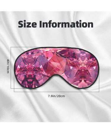 Red Diamond Pattern Unisex Sleeping Eye Mask | Soft Comfortable & Light-Blocking for Perfect Sleep - Buy Online on GoSupps.com