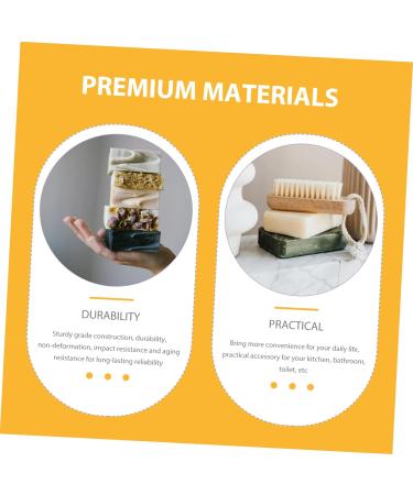 Amosfun 2pcs white light luxury soap holder Accessories decorate Storage food storage containers soap dish dollhouse tv Decorative Soap Holder Bathroom Soap Organizer leaf - Buy Online on GoSupps.com