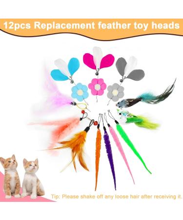 Yoirzit 16-Piece Interactive Cat Toy Set | Self-Employment Suction Cup Toys with 3 Scalable Rods & Feathers | Best for Engaging Cats - Buy Online on GoSupps.com