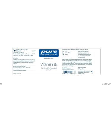 Pure Encapsulations Vitamin B6 - 180 Vegan Capsules | Support Energy & Mood | International Shipping - Buy Online on GoSupps.com
