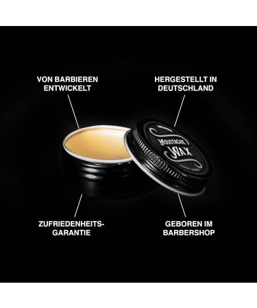 Charlemagne Mustache Wax Set - Natural Beeswax Mustache & Beard Styling | 15ml x 2 - Premium Quality Grooming - Buy Online on GoSupps.com
