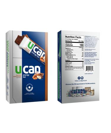 UCAN Chocolate Almond Butter Energy Bars - Vegan, Non-GMO, Gluten-Free (12 Pack - 1.4 oz) - Buy Online on GoSupps.com