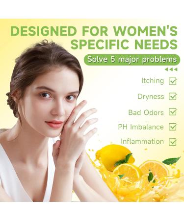Yoni Bar Soap - 3 PCS Organic Yoni Wash | pH Balanced Feminine Soap for Women | Natural Moisturizing & Deodorizing Lemon Handmade Body Soap - Buy Online on GoSupps.com