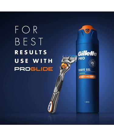 Gillette PRO Shaving Gel Twin Pack - 14oz Moisturizing & Soothing for Men - Buy Online on GoSupps.com
