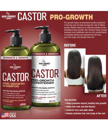 Hair Chemist Castor Pro-Growth Shampoo 33.8 oz - Natural Castor Oil Sulfate Free for Hair Growth - Shop Internationally - Buy Online on GoSupps.com