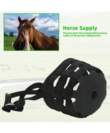 Elprico Adjustable Horse Muzzle - Durable Breathable Design for Grazing & Bite Prevention - Buy Online on GoSupps.com
