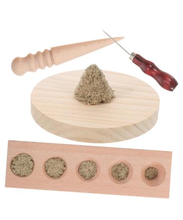 Healeeved 1 set aita form cone maker Healies Wermungs-Stebchen-Form Moxa gegen made of wood to make Heat massage devices health moxa diy form household beech wormstock