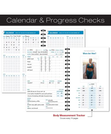 Global Printed Fitness Journal & Nutrition Planner with Clip-in Bookmark, Sturdy Binding, Thick Pages & Laminated Cover (Black & Gold) - Buy Online on GoSupps.com