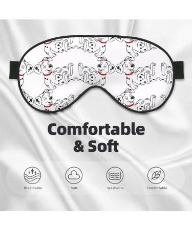 Cute Dalmatian Eye Mask | Soft Adjustable Sleep Mask for Men & Women | Comfortable Nighttime Eye Cover - Buy Online on GoSupps.com