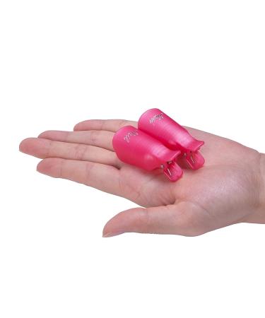 Gospire 10 Pcs Plastic Nail Clip for Gel Polish Remover - Pink - Buy Online on GoSupps.com