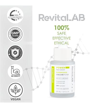 RevitaLAB Power Face Serum with Superfoods A concentrated product specially formulated to provide effective defense against environmental aggressors - Buy Online on GoSupps.com