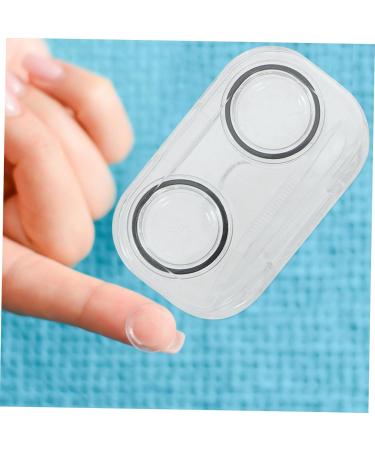 Homsfou 8-Piece Contact Lens Container Organizer - Cosmetic Lenses Storage Box & Cleaning Tool Case for Glasses - Buy Online on GoSupps.com