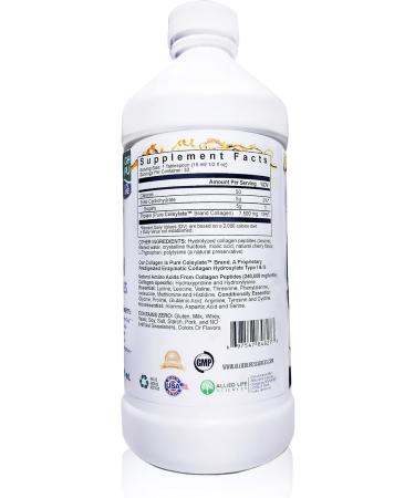 LiquiVive Liquid Collagen Protein Peptides Concentrate | Pure Hydrolyzed Super Multi Collagen Hydrolysate Health Drink | Higher Direct Absorption Than Powder Pills & Capsules | Colageno Liquido - Buy Online on GoSupps.com