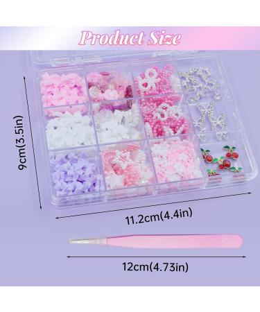 3D Nail Gems & Rhinestones - Butterfly Star Bowknot & Flower Charms for DIY Manicure Accessories - Buy Online on GoSupps.com