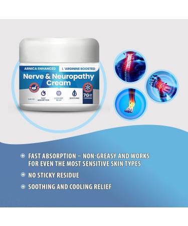 Neuropathy Cream Arnica Enhanced and L Arginine Boosted Formula - Maximum Strength Relief for Foot Hands Legs Toes Includes 7grams of L Arginine Vitamin B6 MSM Arnica Aloe -2.82oz - Buy Online on GoSupps.com