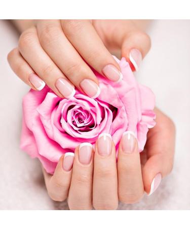 Semi Cured Gel Nail Strips French Gel Nail Stickers 20 Nail Wraps Soft Self-Adhesive Gel Nail Polish Strips French Tip Stickers French Manicure Stickers for Women Girls Nail Art French White Tip - Buy Online on GoSupps.com