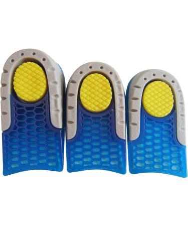 Height Increase Heel Insoles for Men & Women - Gel Lift Inserts for Comfort & Elevation | Invisible Cushion Pads 0.6" Heel Height - Buy Online on GoSupps.com