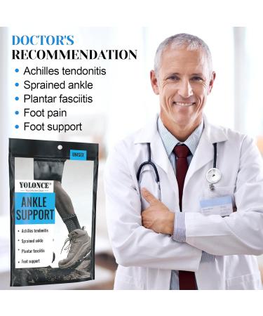 Ankle Support 2 Pieces Breathable Non-Slip Compression Ankle Brace for Joint Pain Relief Ankle Sprain Running Recovery  - Buy Online on GoSupps.com