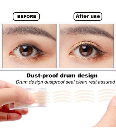 1200 pieces eyelid tape for hooded eyes eyelid lifting tape double eyelid tape invisible double eyelid lifting strip natural invisible single-sided adhesive double eyelid lifting tape sticker - Buy Online on GoSupps.com