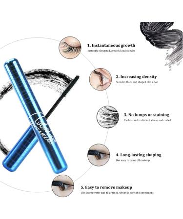 Eyelash mascara for women hypoallergenic waterproof volumizing natural mascara for short thinner eyelashes waterproof - Buy Online on GoSupps.com