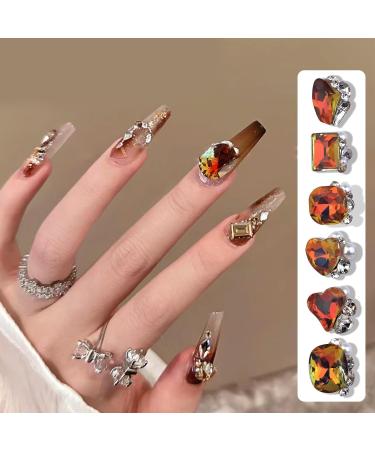 Resin Accessories 5pcs/bag Rhinestones Beautiful Decoration - Buy Online on GoSupps.com