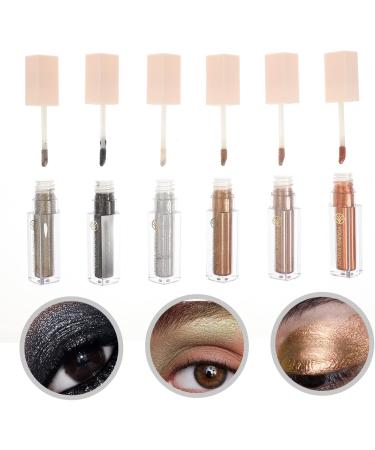 FRCOLOR 6pcs Eye Shadow Set Eyeshadow Glitter Liquid Eye Shadow Makeup Tools Miss Lasting Cosmetics 1 count (Pack of 1) As Shown - Buy Online on GoSupps.com