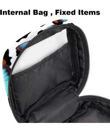 Buy Portable Women's Bandages Storage Bags - Blue Butterfly & Leopard Patterns for Menstruation | International Shipping - Buy Online on GoSupps.com