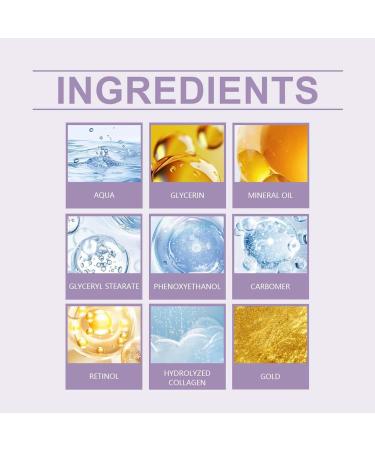 Retinol Intense Reactivating Eye Cream Korean Anti-Aging Repair Eye Cream Retinol Eye Cream Instant Lift Plus Retinol Intense Reactivating Serum Retinol for Anti-Aging Skin (2) - Buy Online on GoSupps.com
