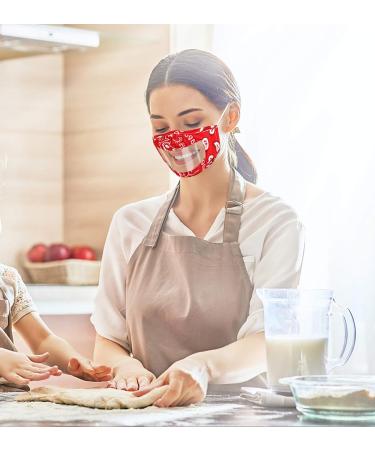 Clear Transparent Reusable Face Mask - Funny & Fashionable Design for Women and Men | No Fog, Breathable, Adjustable | Perfect Teacher Gift - Buy Online on GoSupps.com