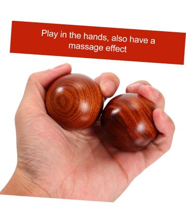 Fomiyes 6 Stk Carving Fun: Desktop Wood Baoding Ball & Massage Globe Toys - Perfect for Stress Relief & Relaxation - Buy Online on GoSupps.com